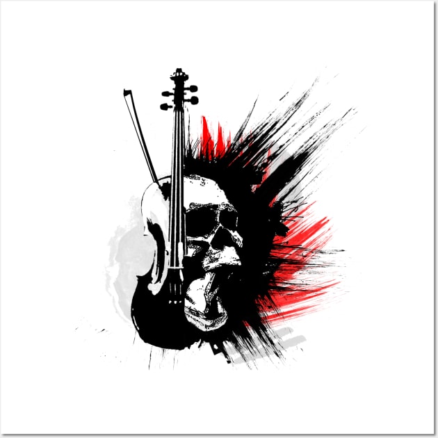 violin scull Wall Art by vivalarevolucio